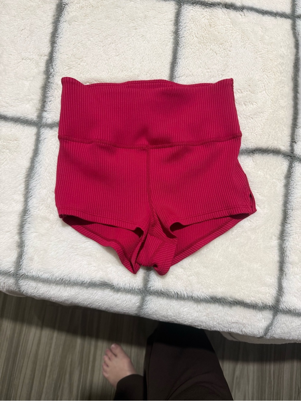 Woman’s size xs  FP Movement by Free People Ribbed High-Waist Bike Shorts